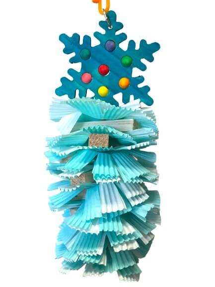 balsa snowflake bird toy