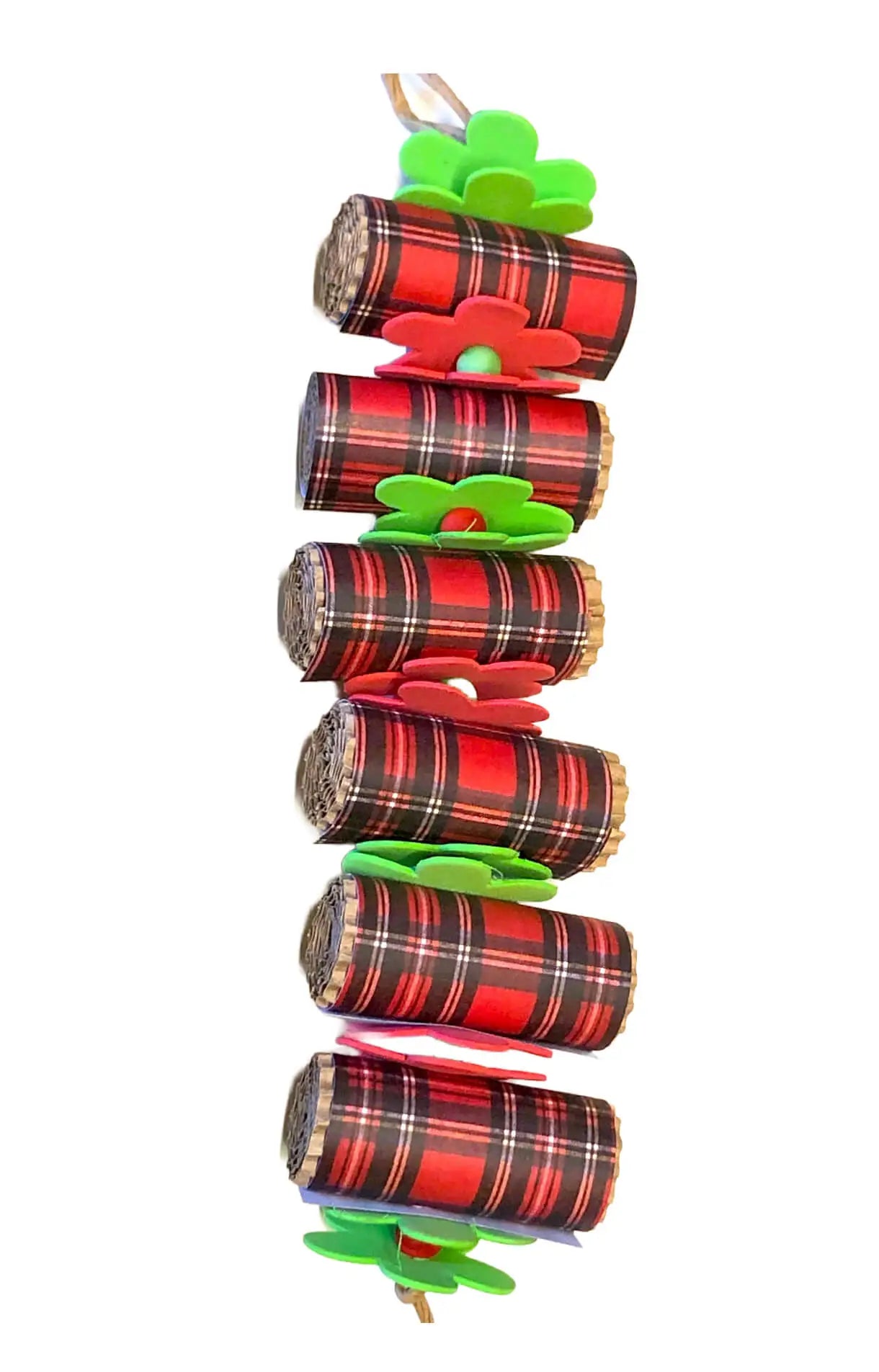 Christmas Cardboard Roll Bird Toys PDS Parrot Shop