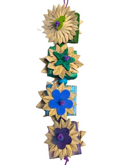 Floweret Wood Bird Toy