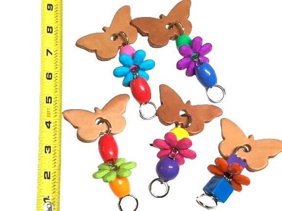 Leather Butterfly Foot Toys