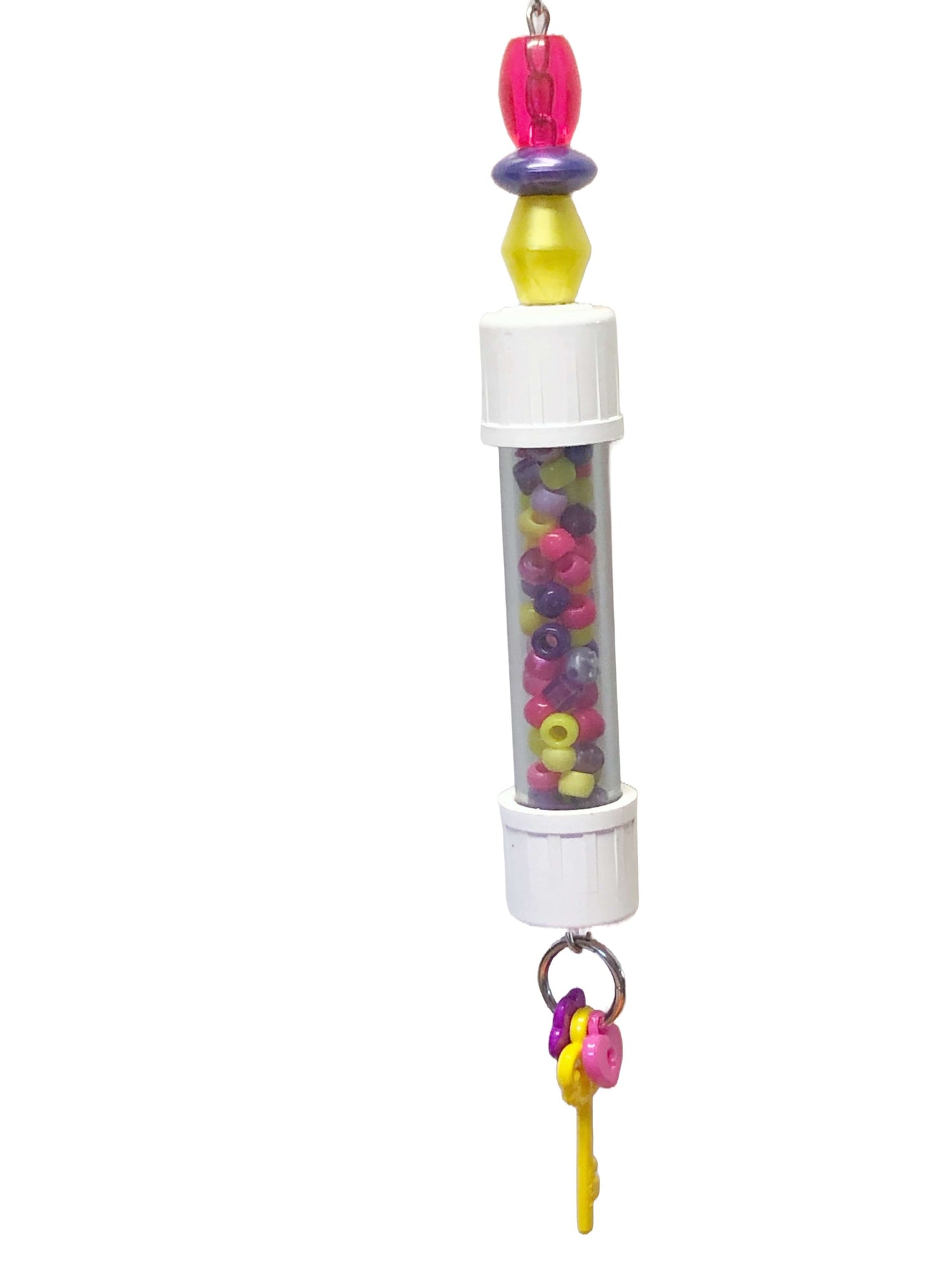 hanging bird toy made from pvc