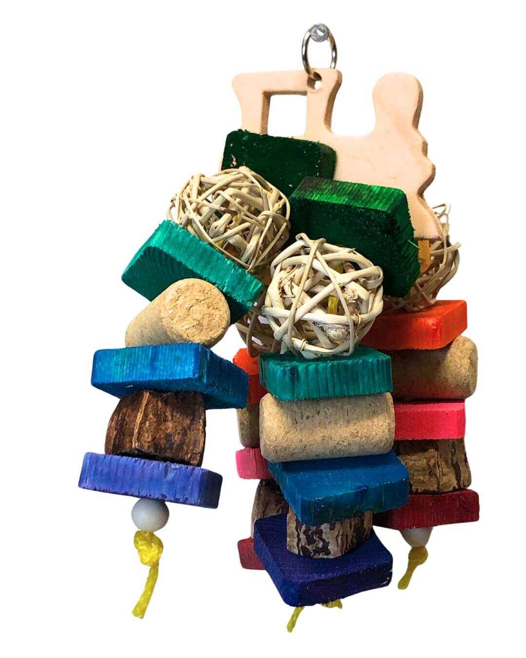 Pinewood bird toy