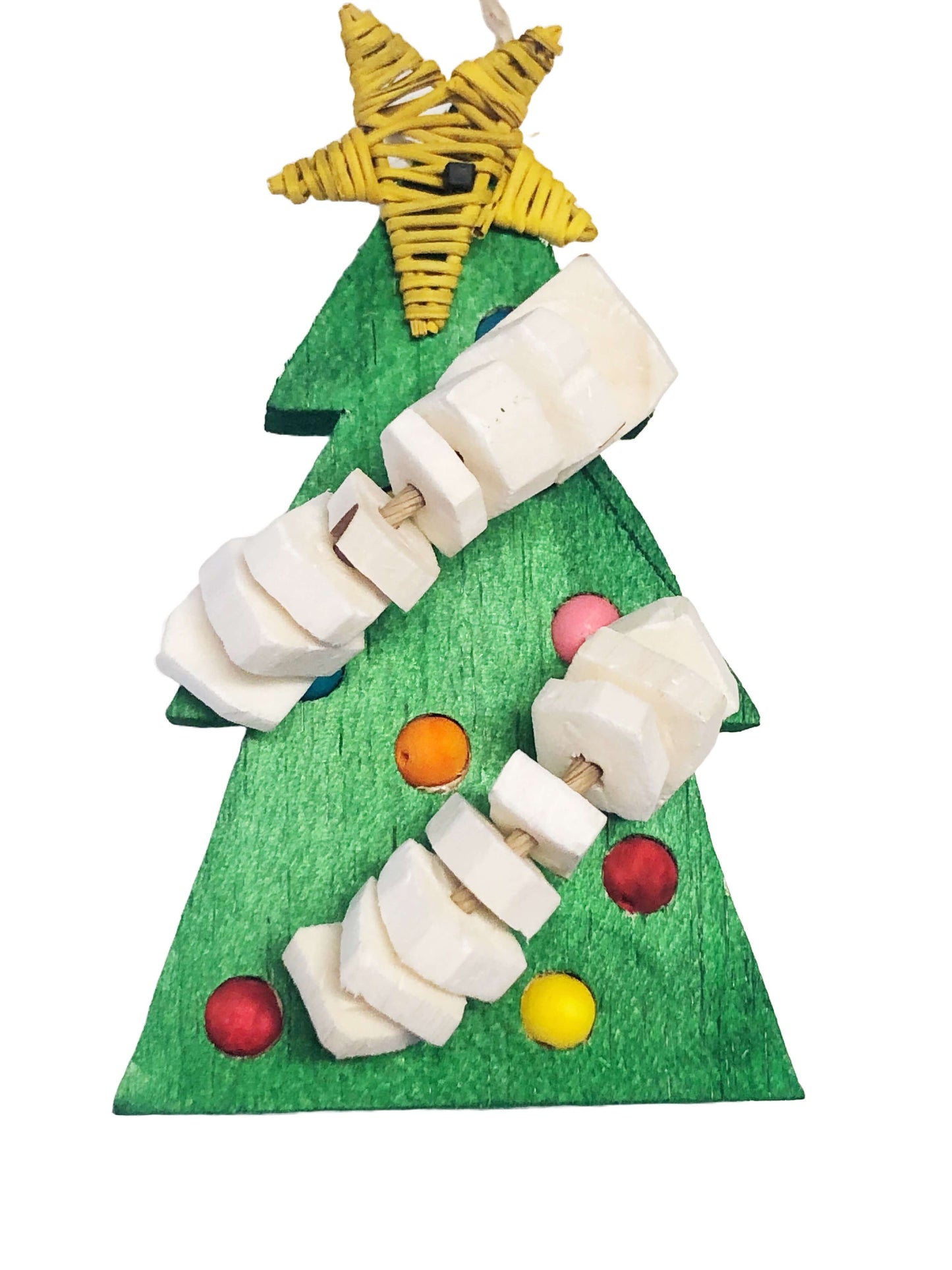 Balsa Christmas Trees Bird Toys