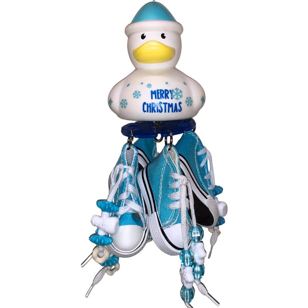 Bird toys with sneakers