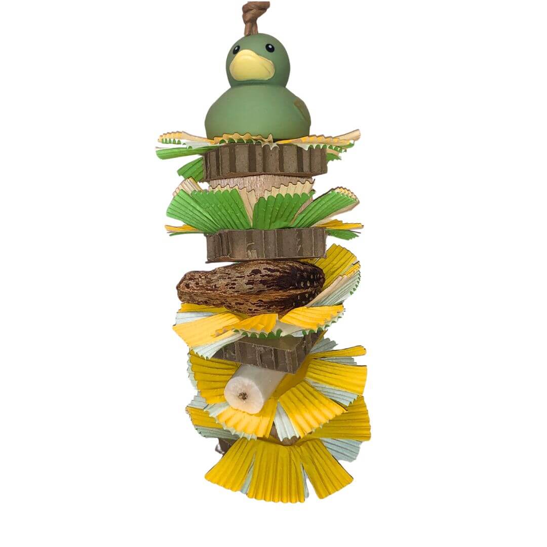 shreddable bird toy for birds