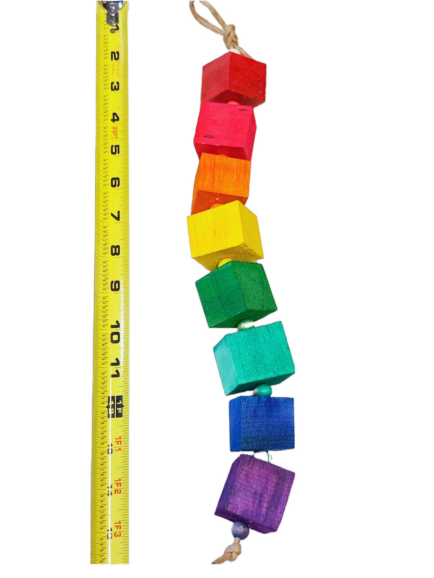 Balsa blocks bird toy