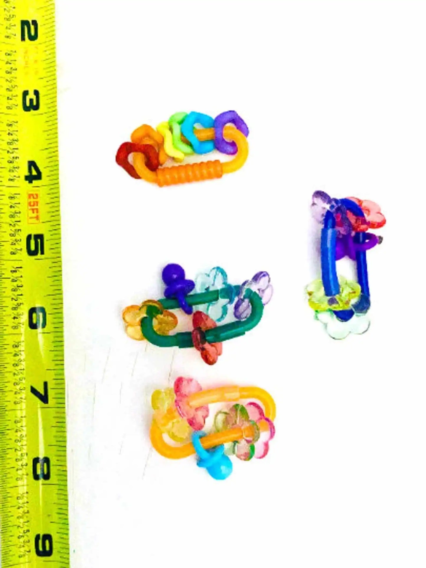 Beaded foot toys for birds