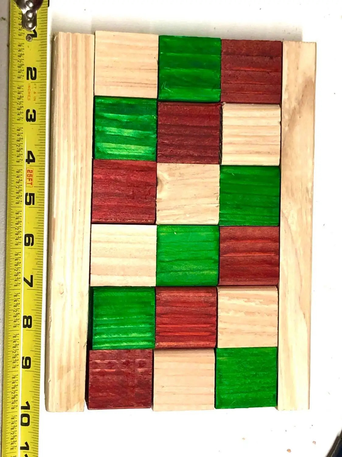 Christmas checkerboard parrot toy for birds