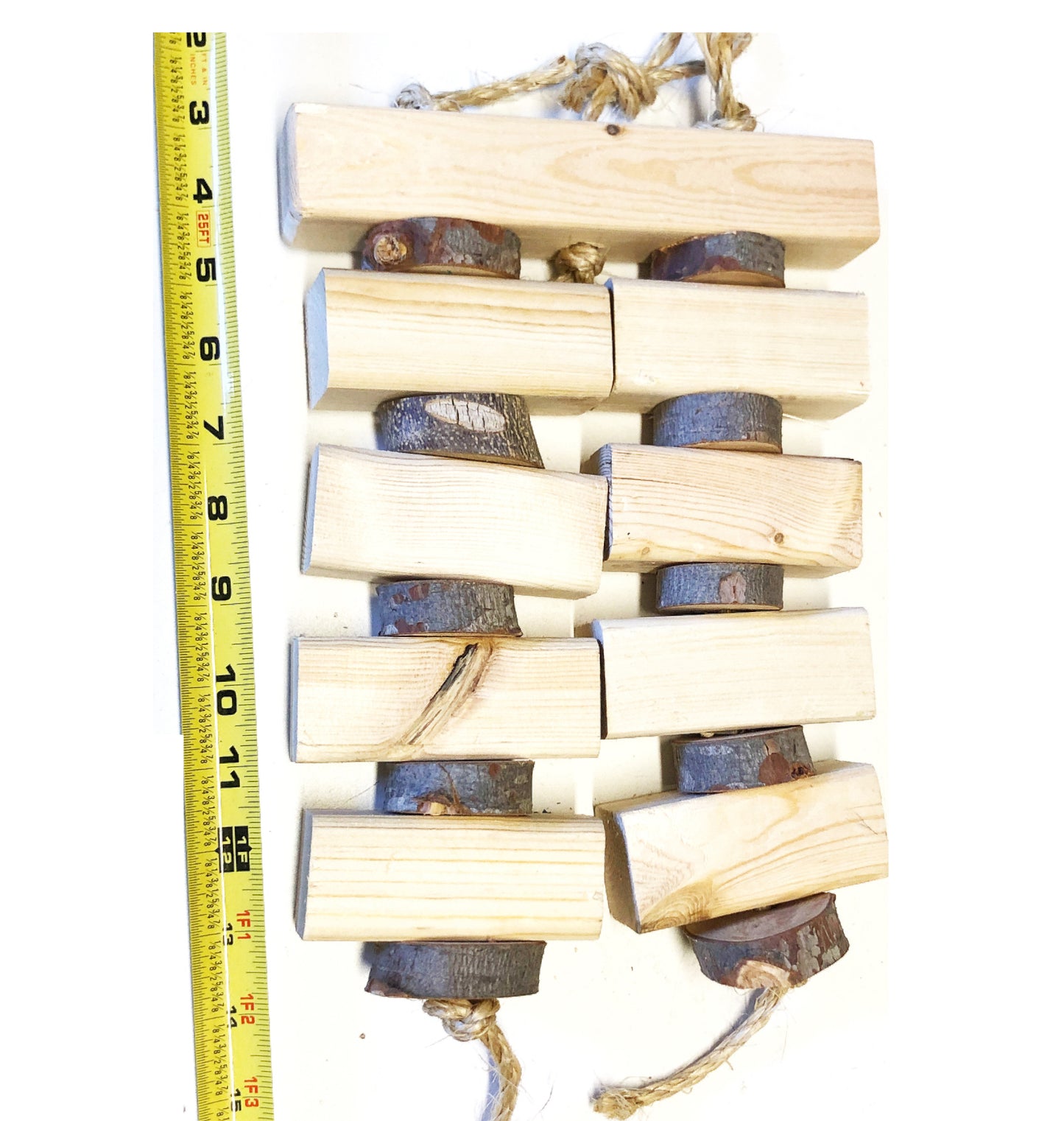 Natural pine wood with hard dish wood