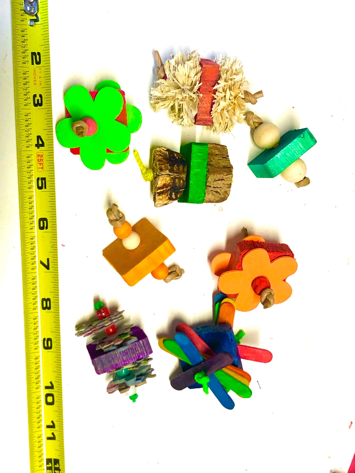 Pinewood small bird toys