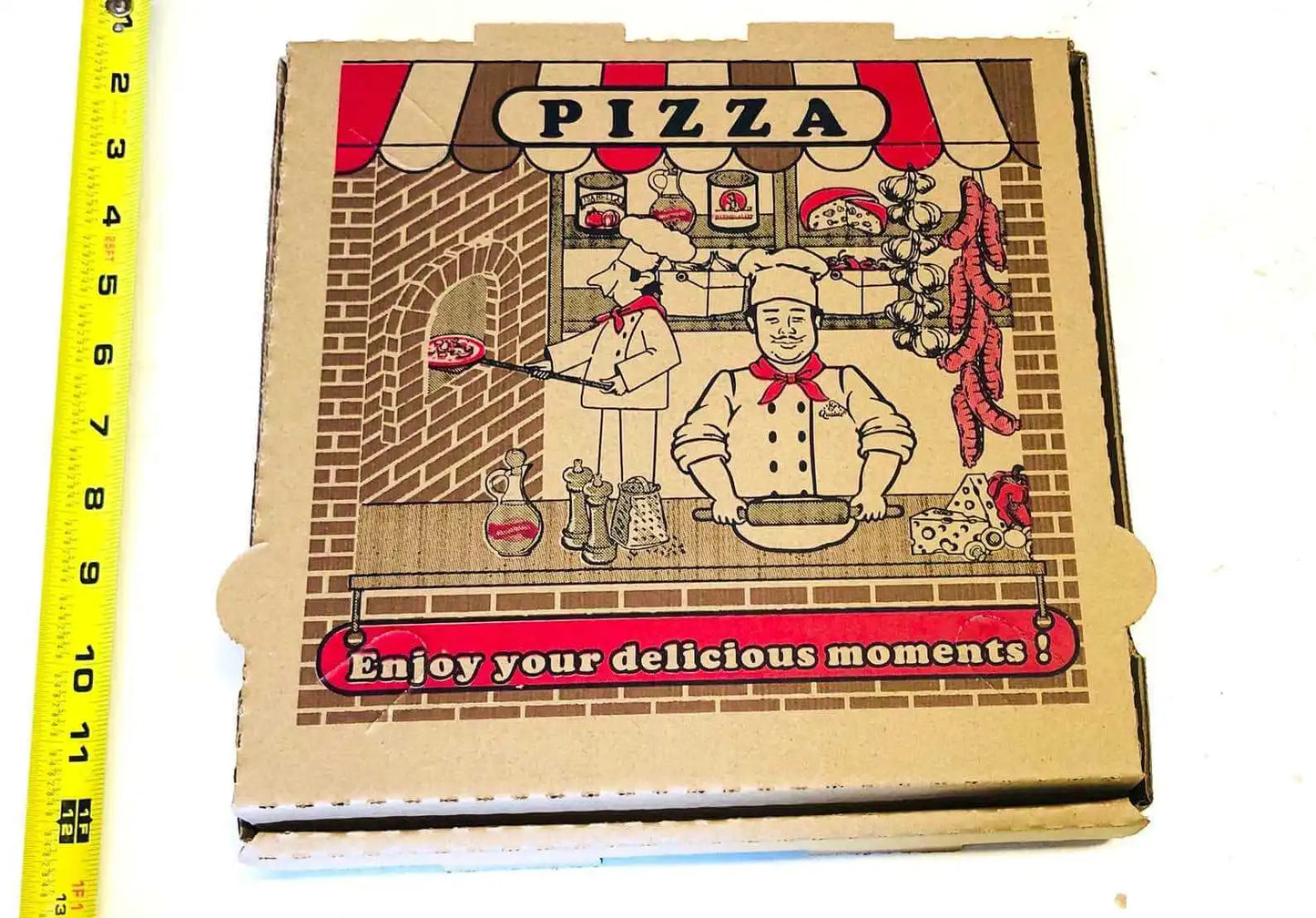 Pizza boxfoot bird toy