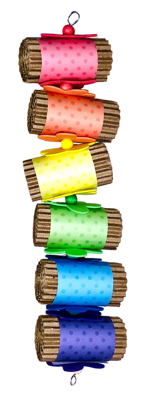 Cardboard shreddable bird toy