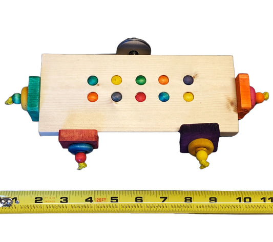 Small Platform Bird Perch with wood blocks