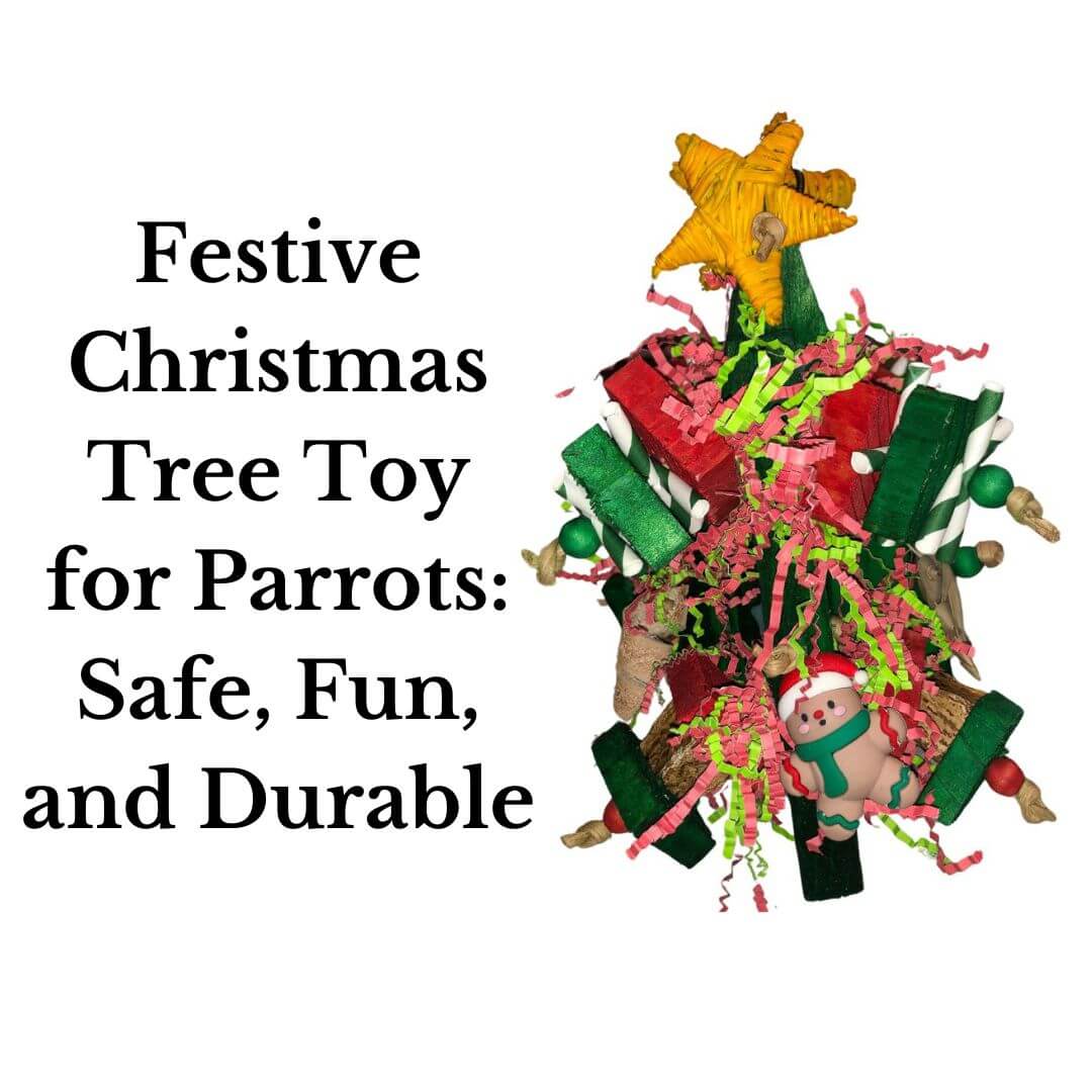 Festive Christmas Tree Toy for Parrots: Safe, Fun, and Durable