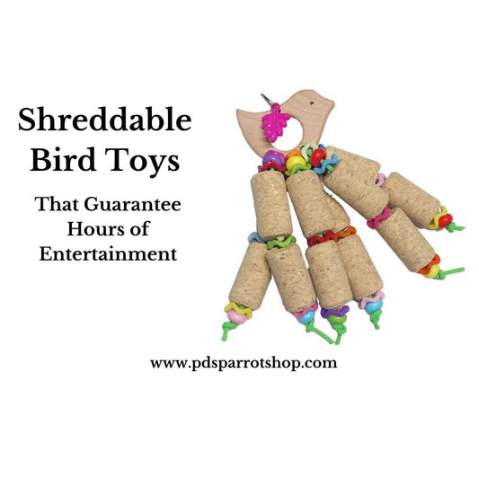 Shreddable bird toys
