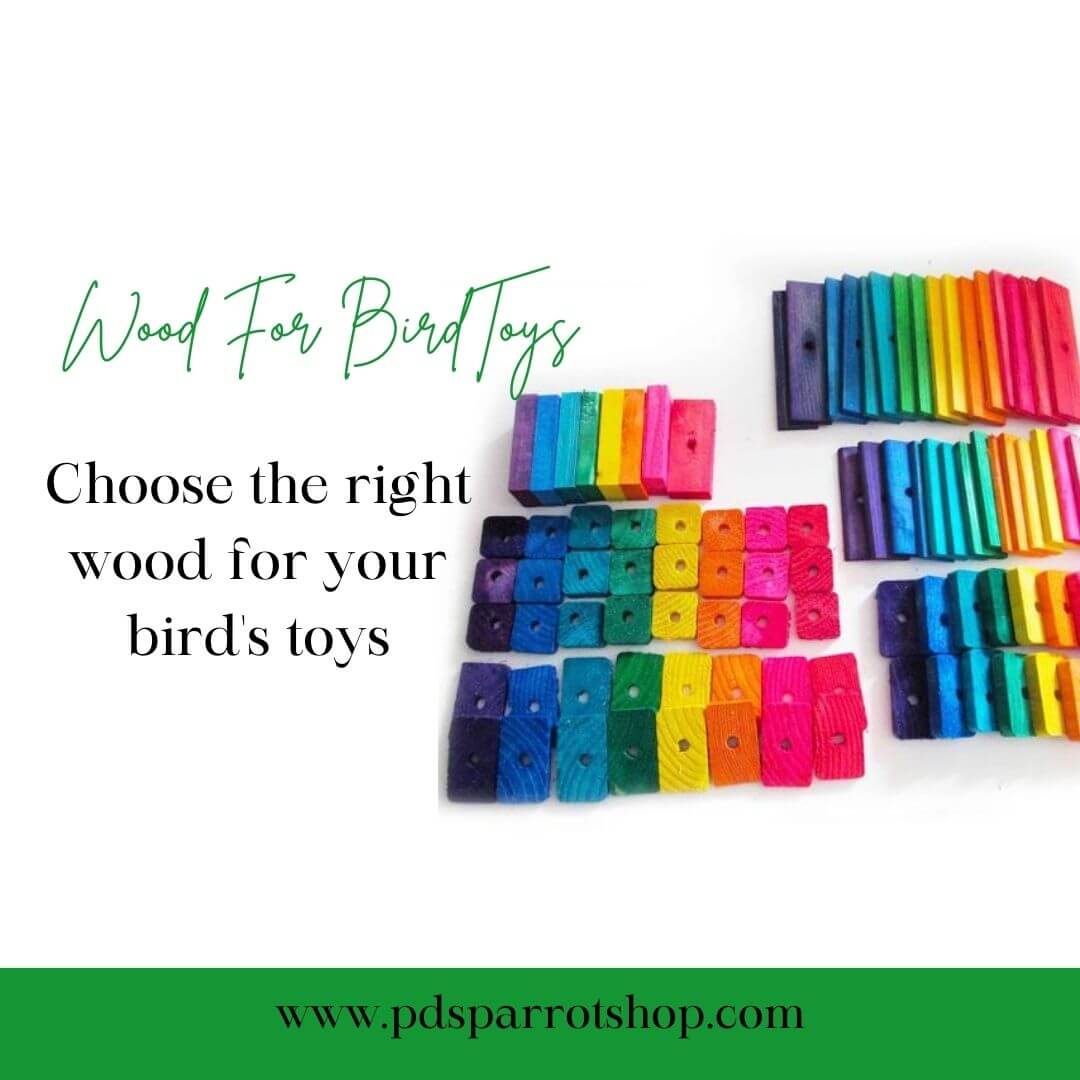 wood for bird toys