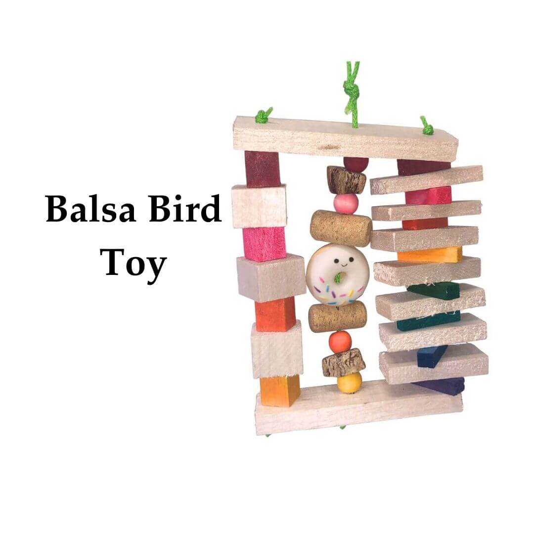 balsa bird toy