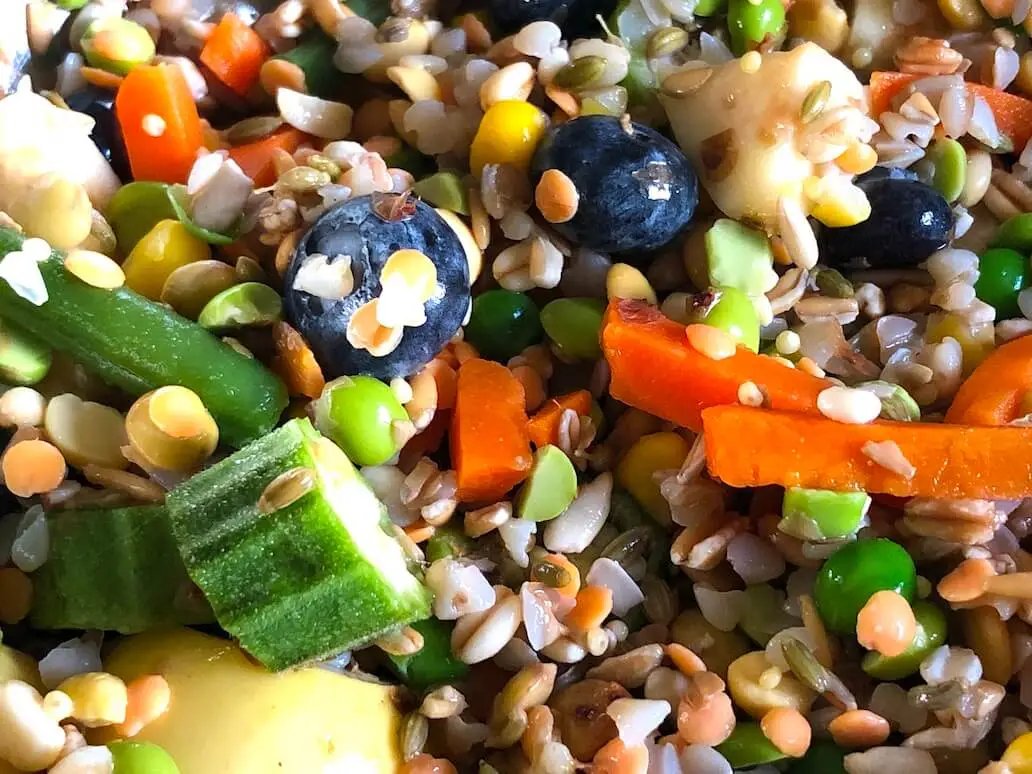Chop mix with lots of fresh food