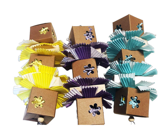 balsa blocks with foraging boxes