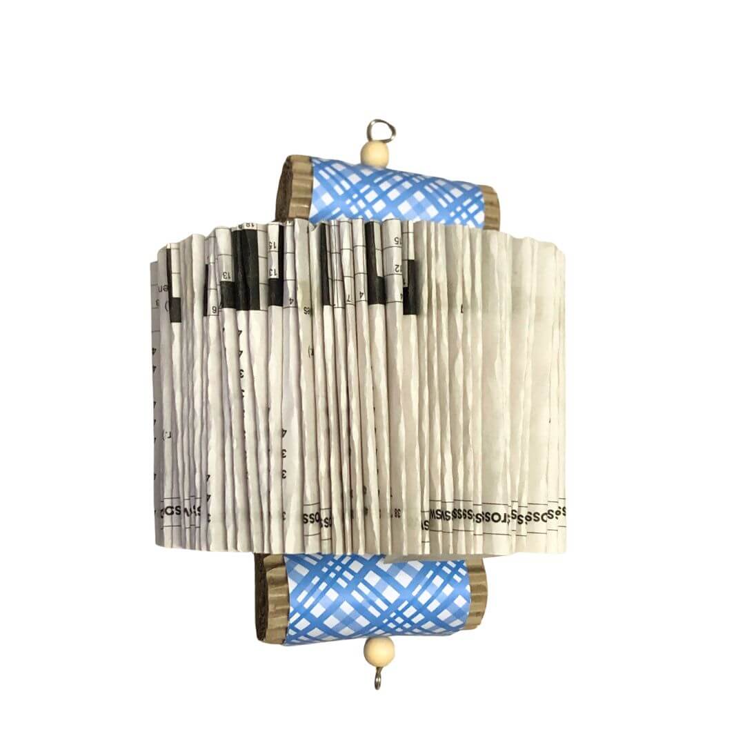 Book folded into a shredder bird toy