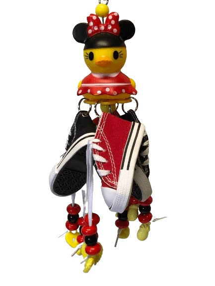 Duck with shoes bird toy