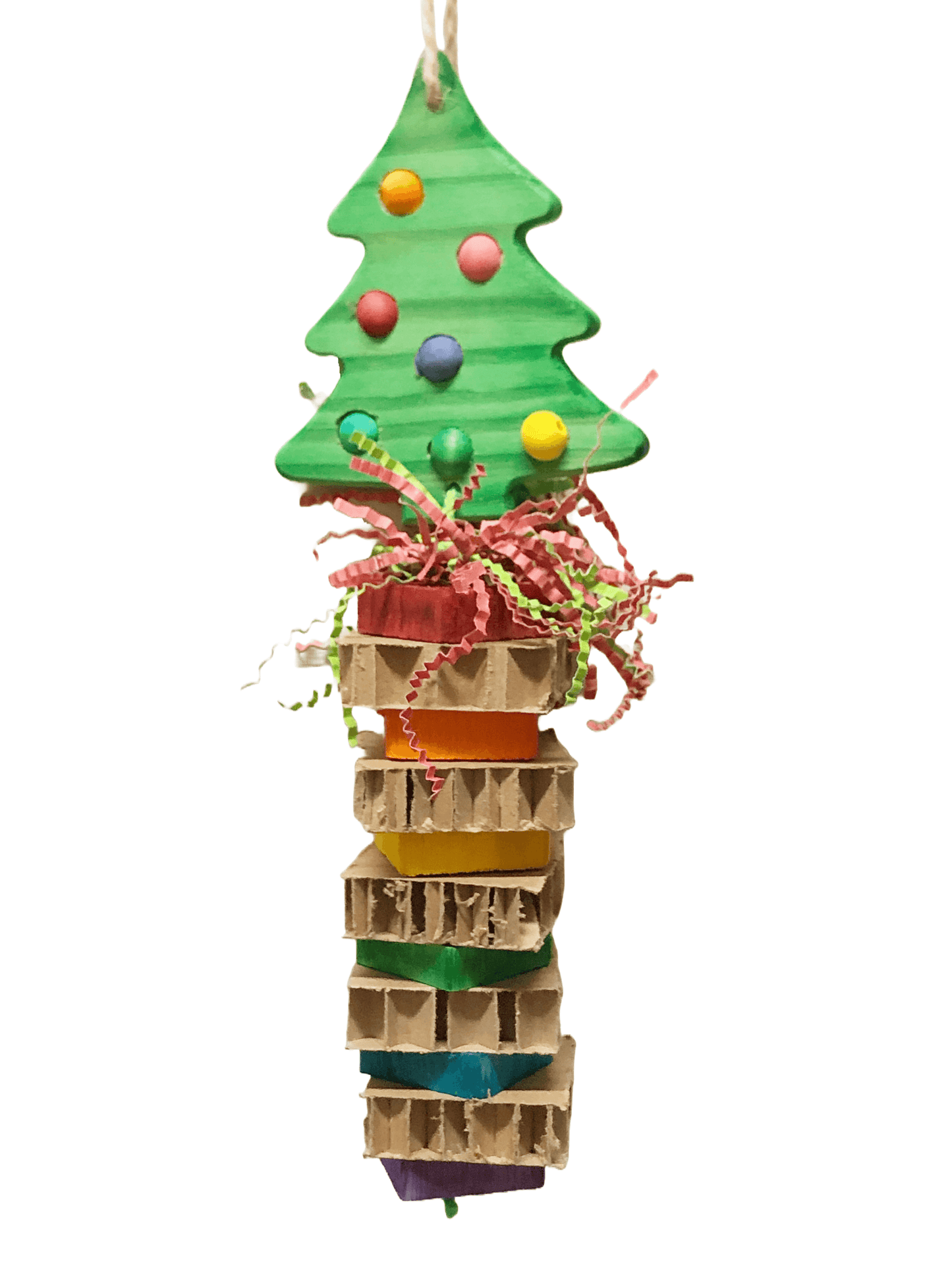 Small Christmas Tree Bird Toy