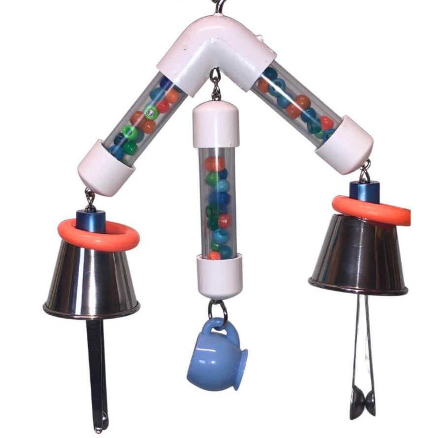 Dumbbell Noise Maker parrot toy