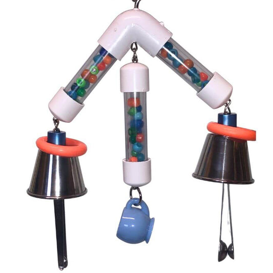 Dumbbell Noise Maker parrot toy