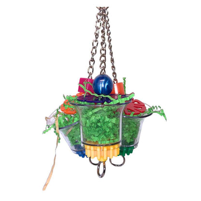 foraging cup bird toy
