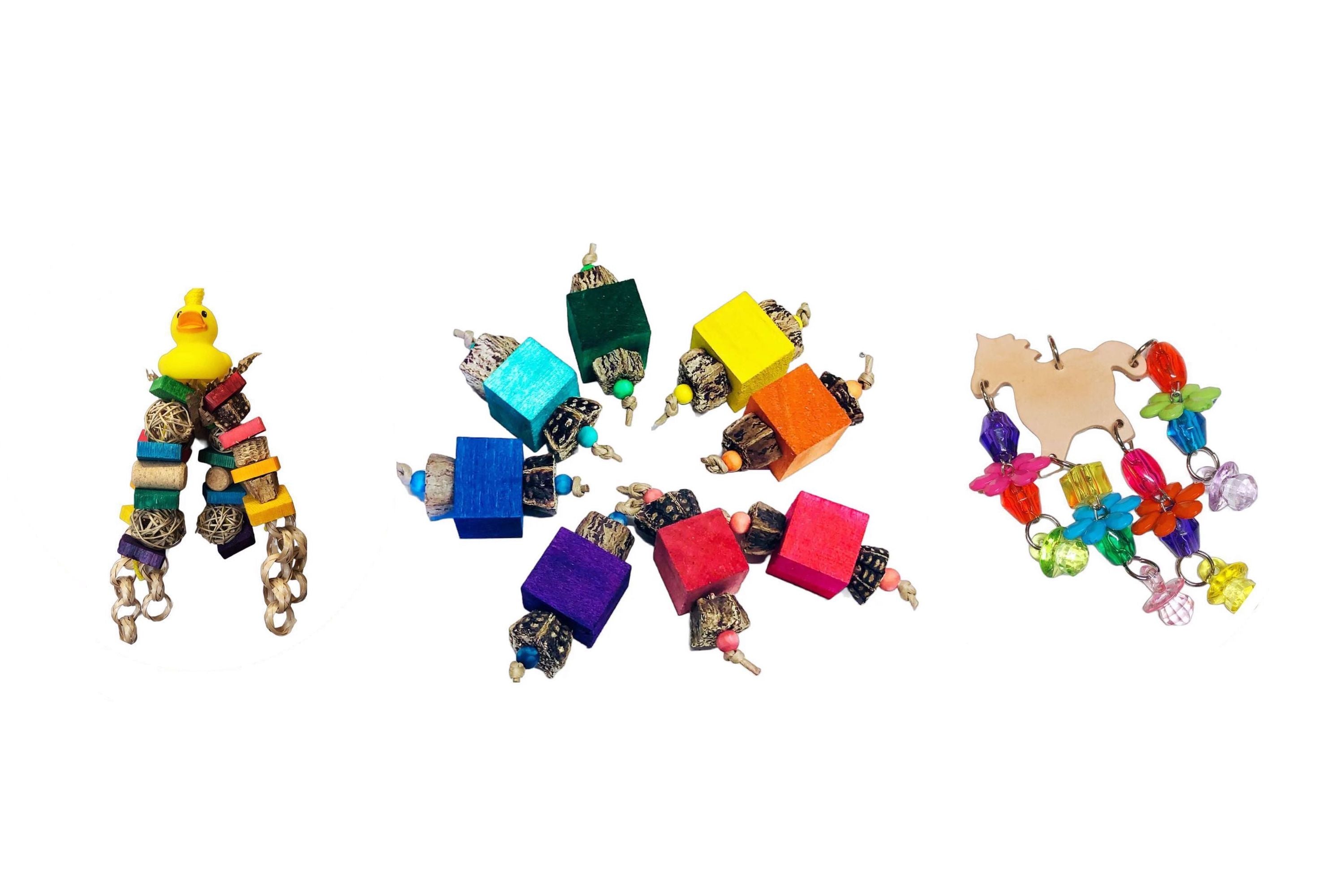 Handmade Parrot Toys Natural Bird Toys PDS Parrot Shop