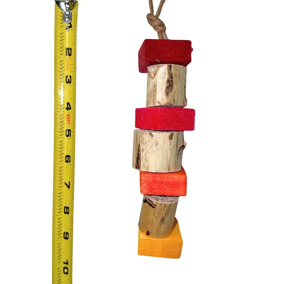 Yucca and balsa wood bird toy