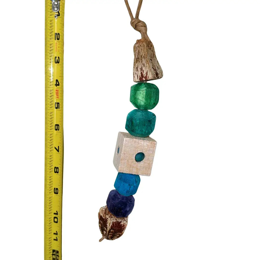 bird toy with pods, sola, and balsa.
