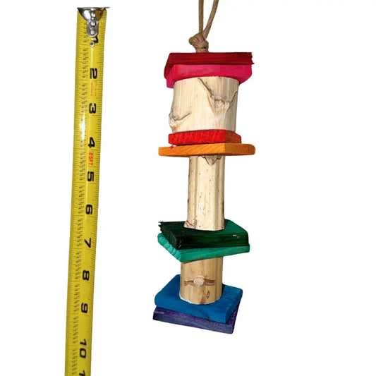 Yucca wood with thin pine wood blocks bird for for small birds
