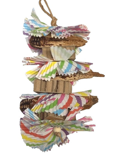 Shredder bird toy