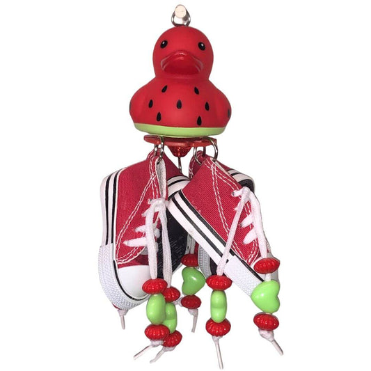 Strawberry shoe bird toy