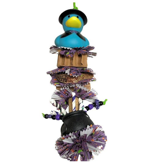 Witch shredder able bird toy