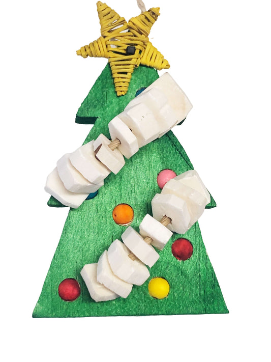 Balsa Christmas Trees Bird Toy