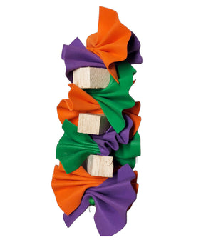 balsa blocks with foam in halloween inspirited colors