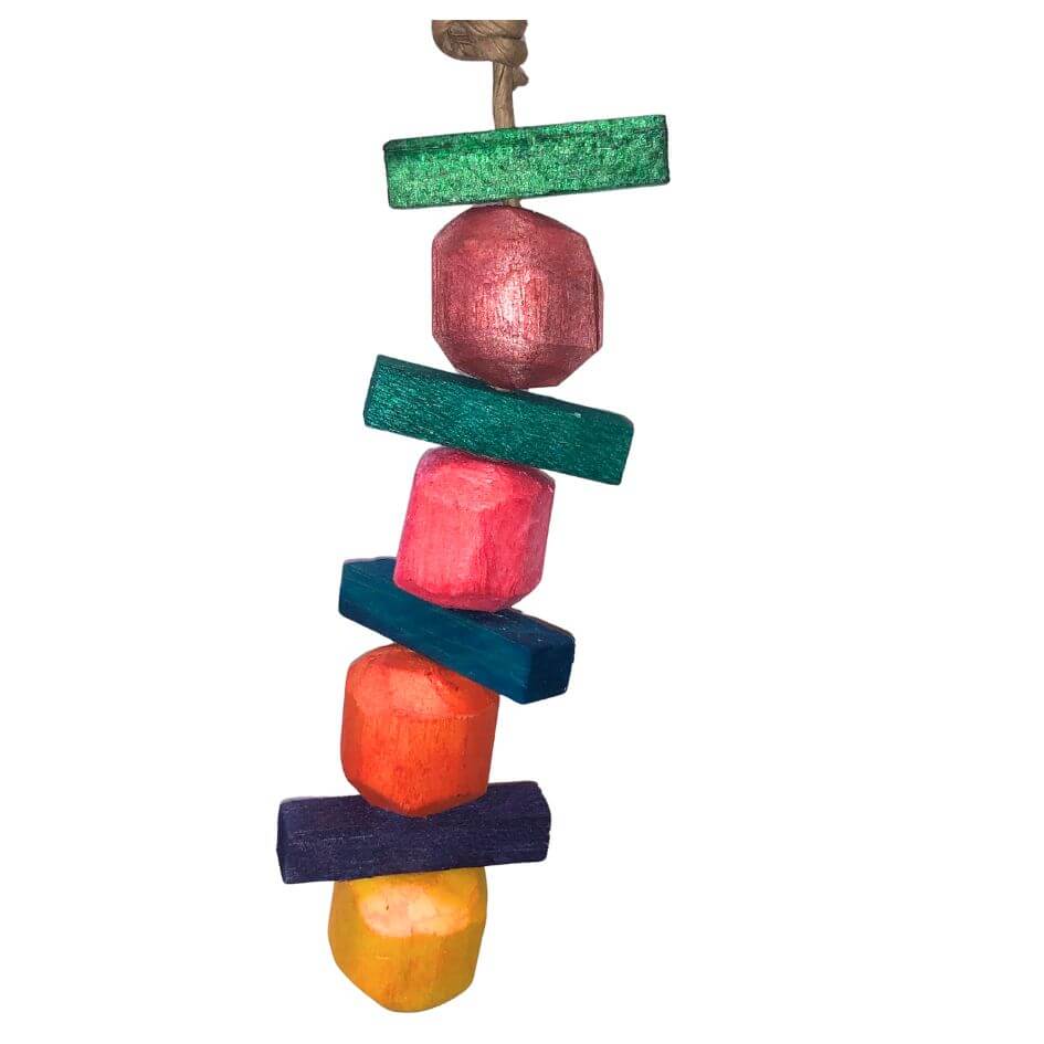 Balsa and sola beads bird toy