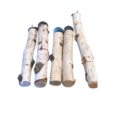 Birch medium bird perch