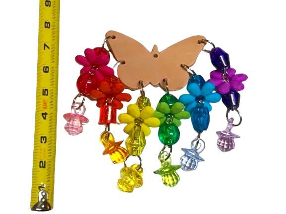 Butterfly Rainbow jewels bird toy
