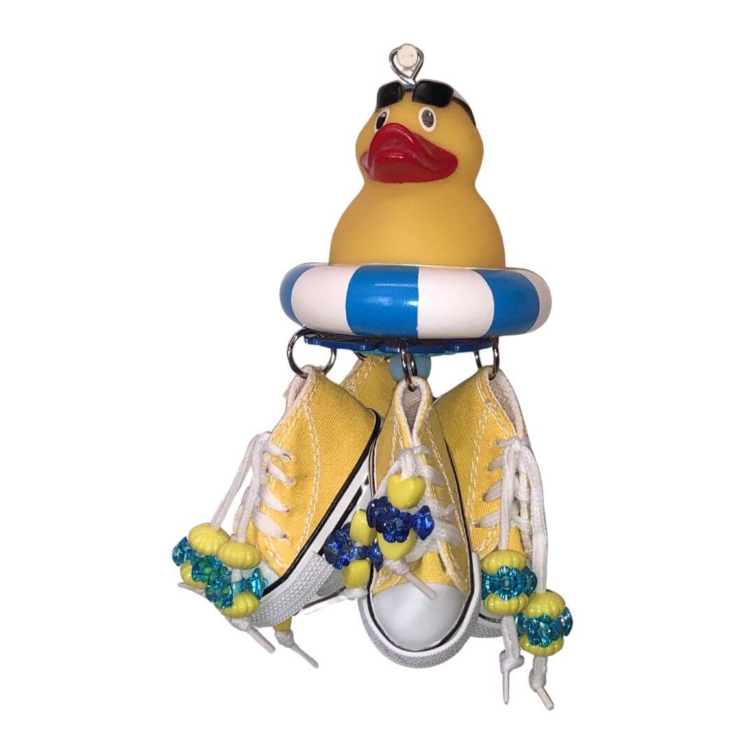 duck bird toy with shoes