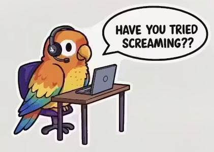 Funny Parrot Sticker for Bird Lovers
