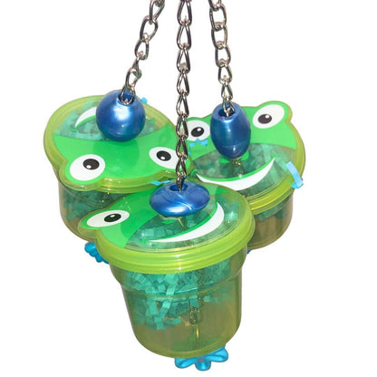 Bird Toy with three cups for foraging 