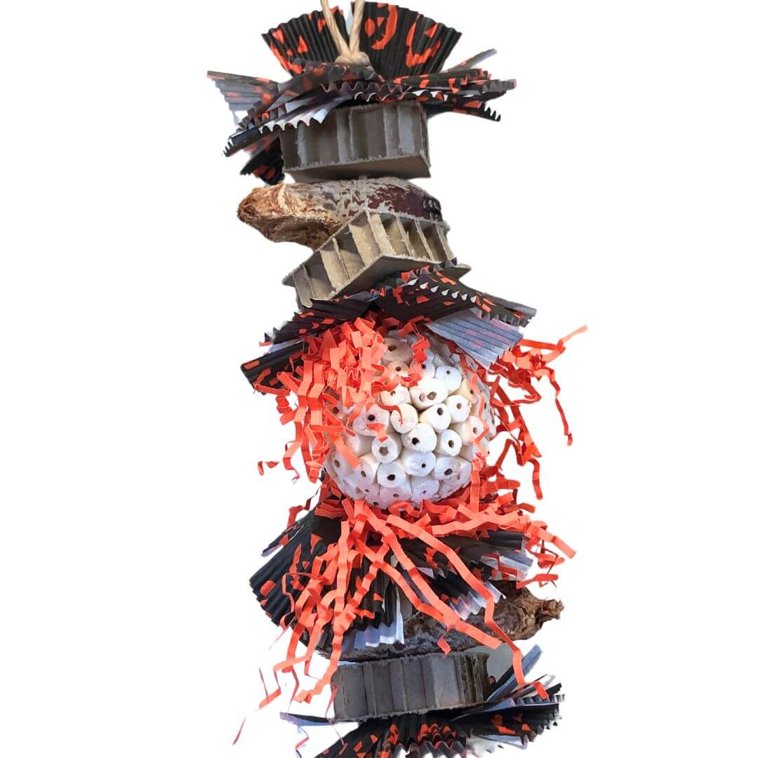 halloween theme shredder bird toy