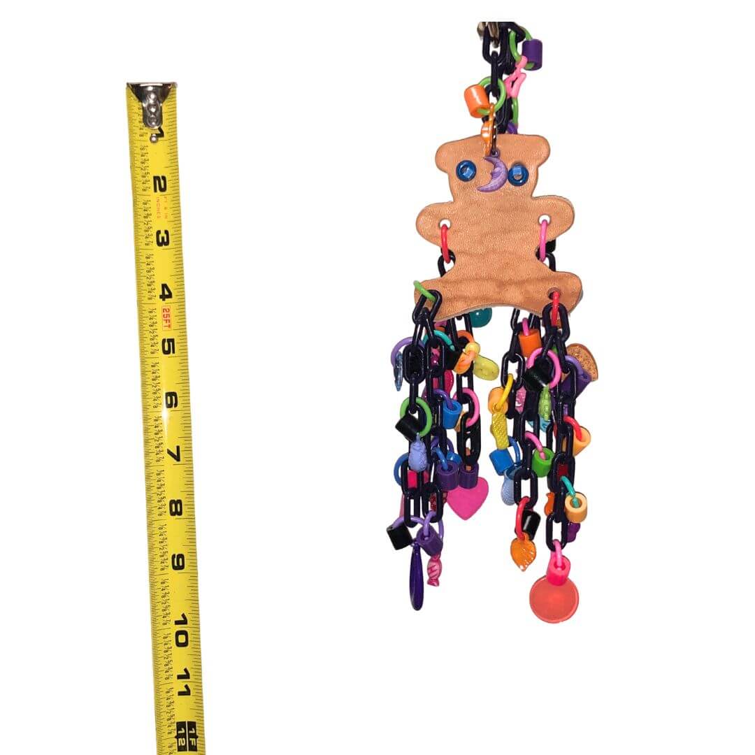 leather with charms and chain 