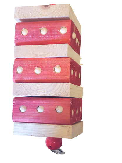pink dot big bite bird toy