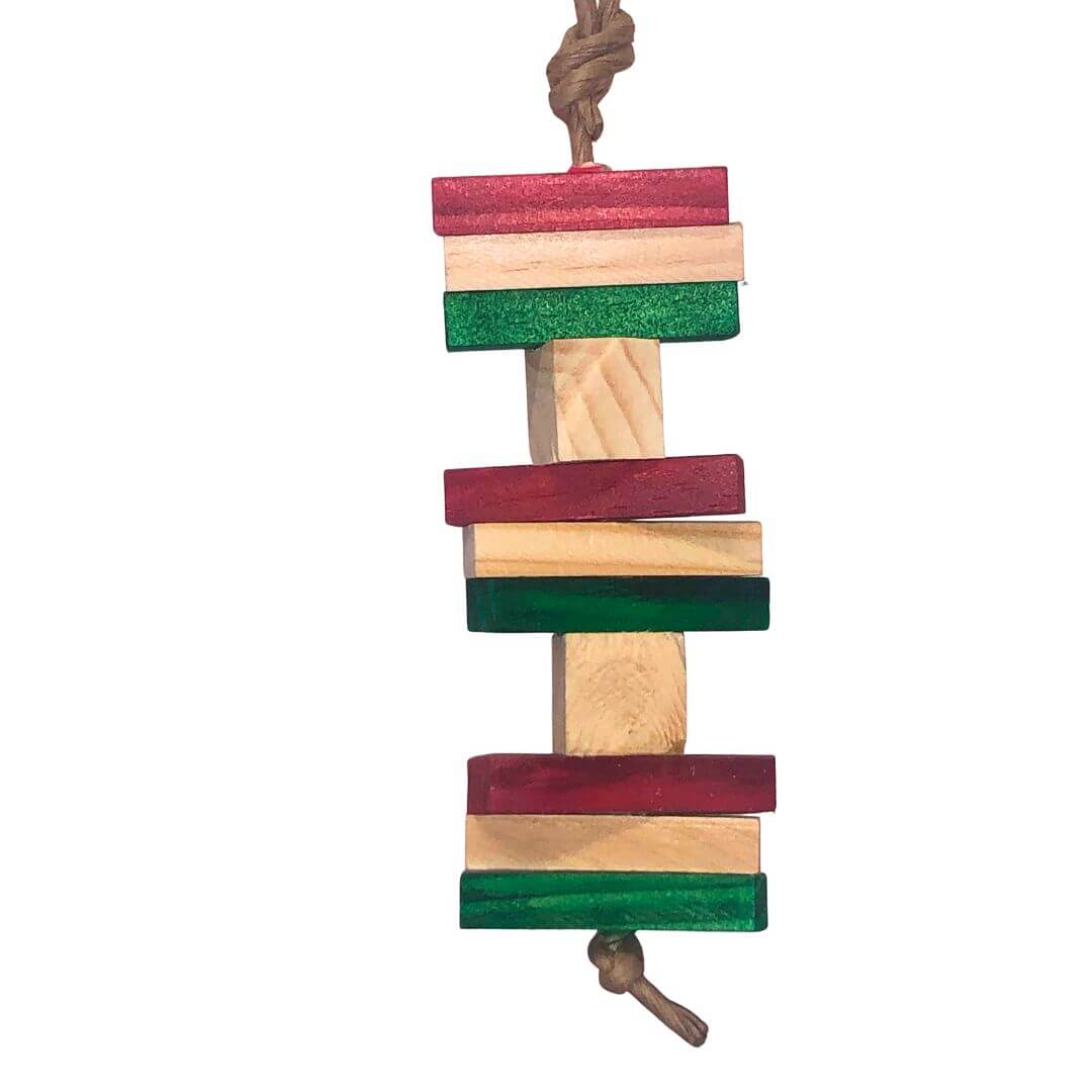 small pinewood bird toy