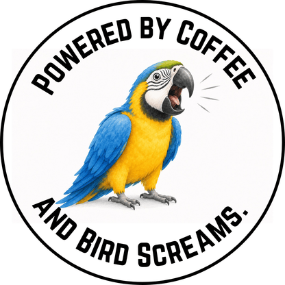 Funny Parrot Sticker for Bird Lovers