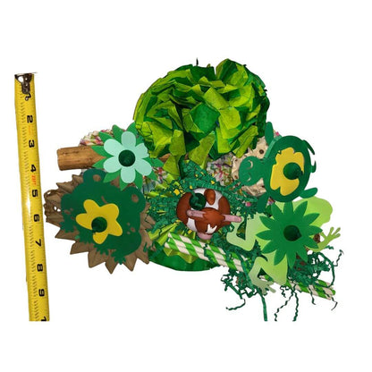 Bird toy seagrass mat in green 
